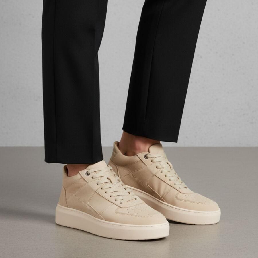 Vertice Veterschoenen beige Leer - Foto 2