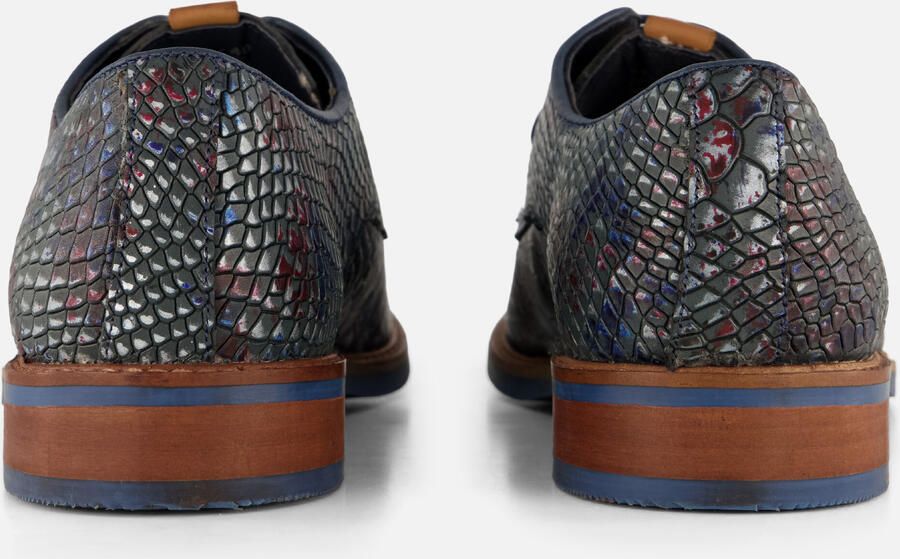 Vertice Veterschoenen blauw Leer - Foto 4