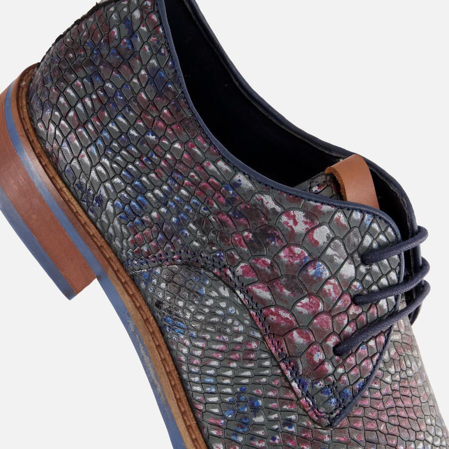 Vertice Veterschoenen blauw Leer - Foto 2