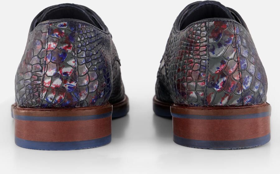 Vertice Veterschoenen blauw Leer - Foto 3