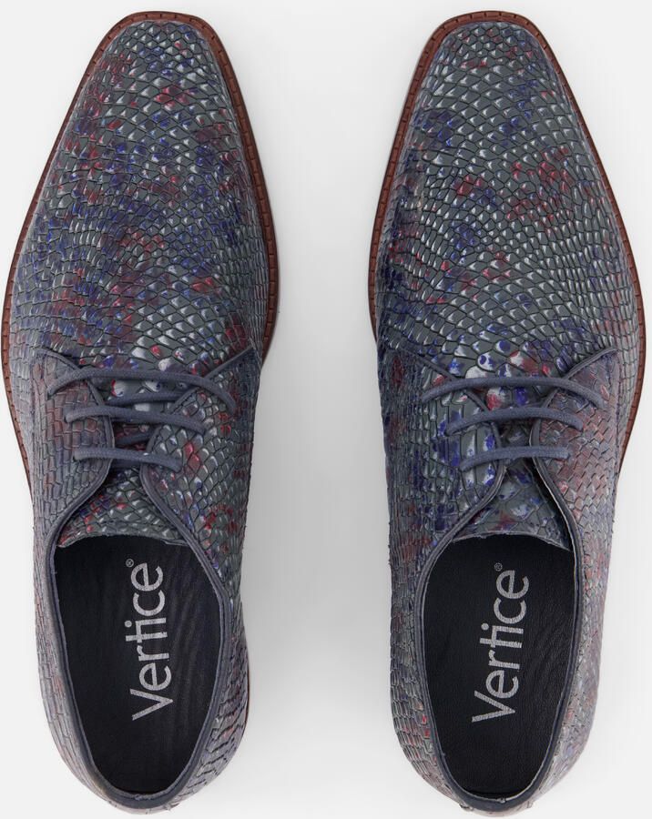 Vertice Veterschoenen blauw Leer - Foto 2