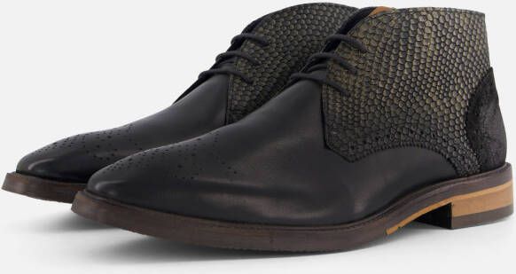 Vertice Veterboots zwart Leer