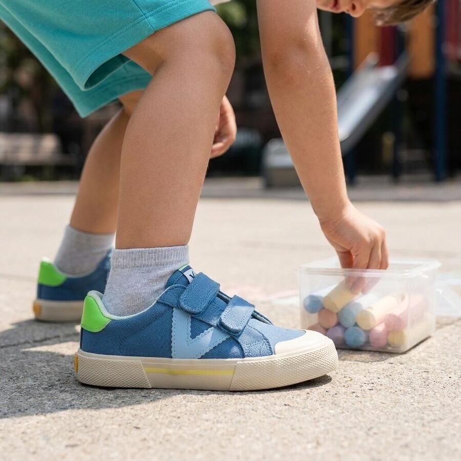 Victoria Tribu Minimalisata Lona Sneakers blauw - Foto 2