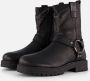 Vingino Carice Biker boots zwart Leer Dames - Thumbnail 15