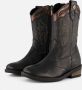 Vingino Chloe Cowboylaarzen zwart Leer Dames - Thumbnail 3