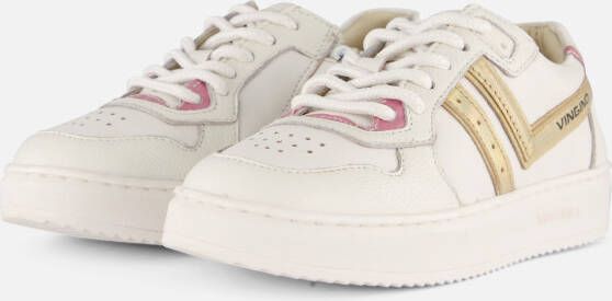 VINGINO Odette Low leren sneakers wit goud Meisjes Leer Meerkleurig 33 - Foto 2