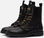 VINGINO Eva High veterboots zwart Imitatieleer Effen 30 - Thumbnail 3