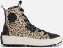 Vingino Noa Mid Hoge sneakers Leren Sneaker Zwart - Thumbnail 2