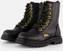Vingino Shirley Veterboots zwart Leer - Thumbnail 4