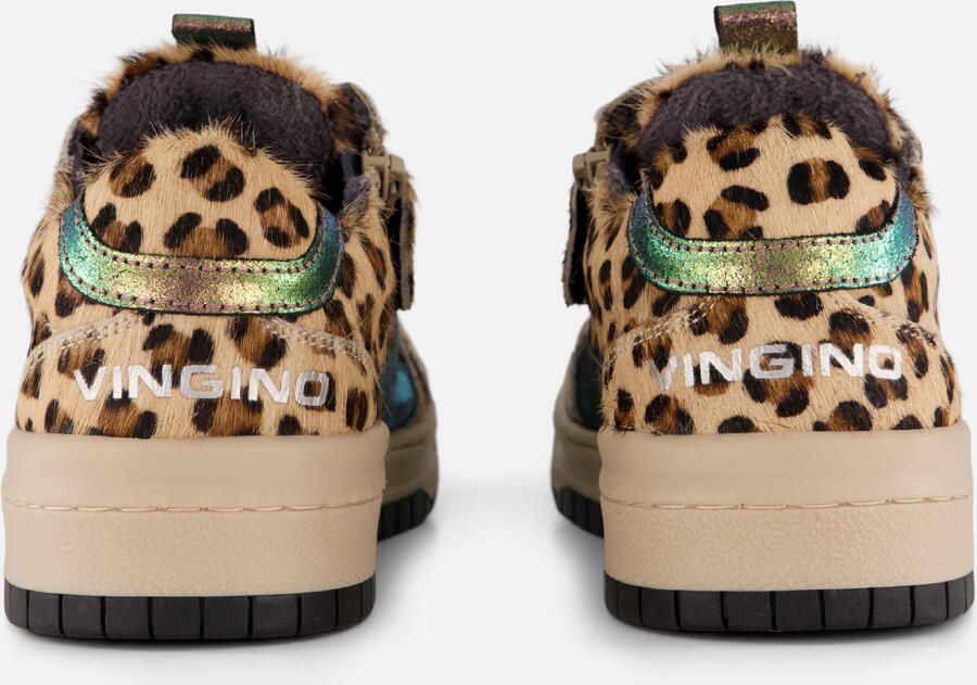 Vingino VIN825592-506 Meisjes Lage Sneakers Beige Leer Veters - Foto 3