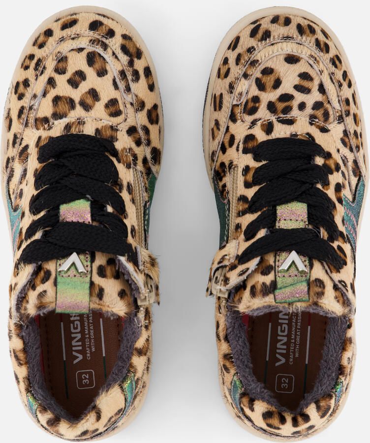 Vingino VIN825592-506 Meisjes Lage Sneakers Beige Leer Veters - Foto 2