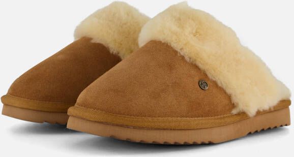 Warmbat Flurry Pantoffels cognac Suede