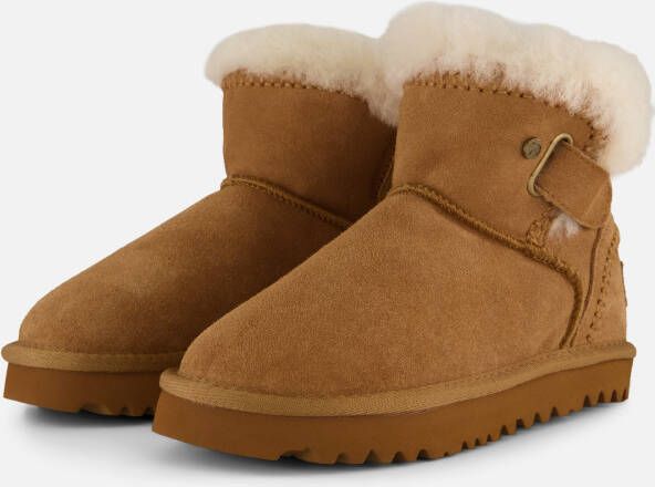Warmbat Langlo Winterboots cognac Suede Dames