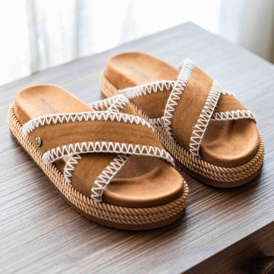 Warmbat Nullagine Slippers cognac Suede