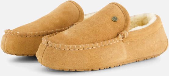 Warmbat Pantoffels cognac Suede