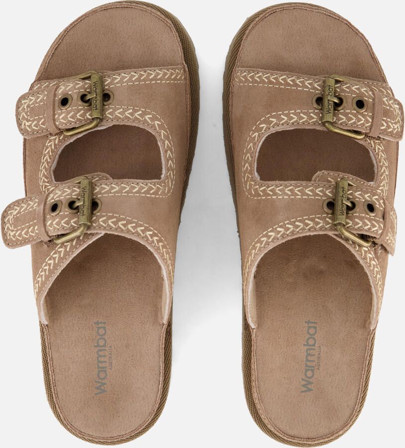 Warmbat Balgarup Exclusief Slippers taupe Suède - Foto 3
