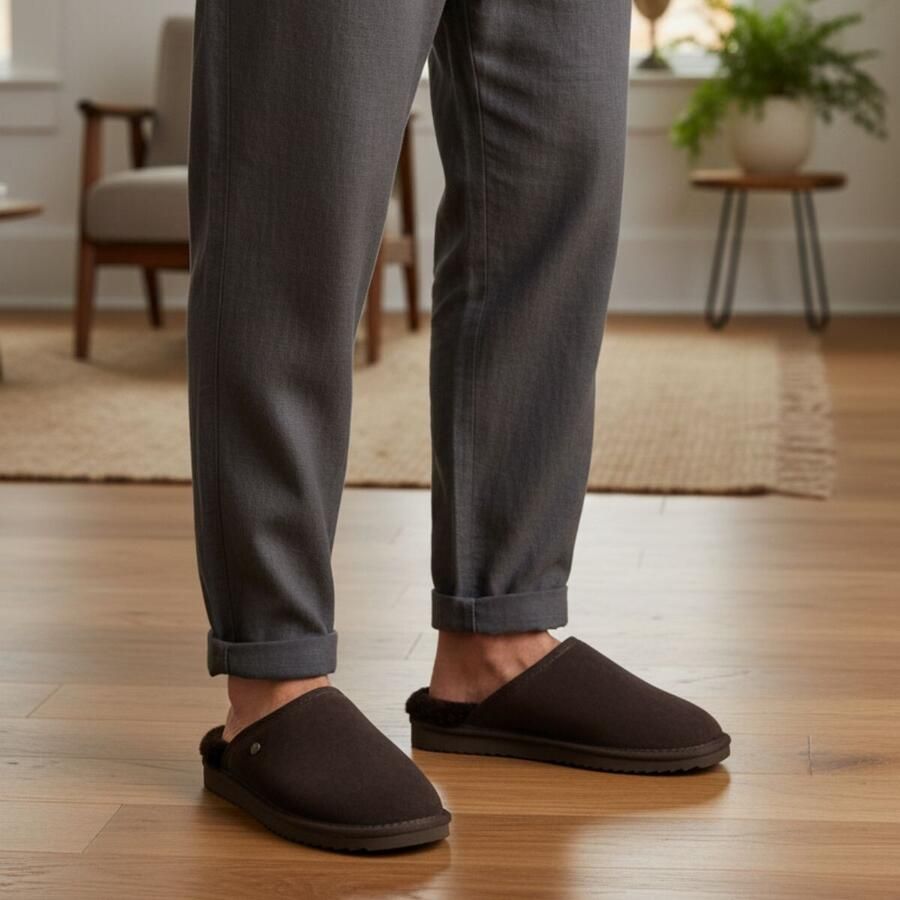 WARMBAT Pantoffels Classic Unisex Maat: 39 Materiaal: Suède Kleur: Bruin - Foto 6