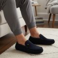 Warmbat Earlwood Suede Heren Pantoffels Dark navy - Blauw