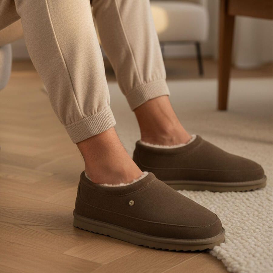 Warmbat Ebor Men Pantoffels bruin Suede - Foto 2