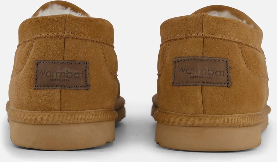 Warmbat Ebor Cognac heren pantoffel (gesloten hiel) bruin - Foto 3