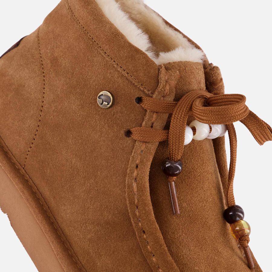 Warmbat Yeppoon Suede boot beads Dames Laarzen Cognac - Foto 2