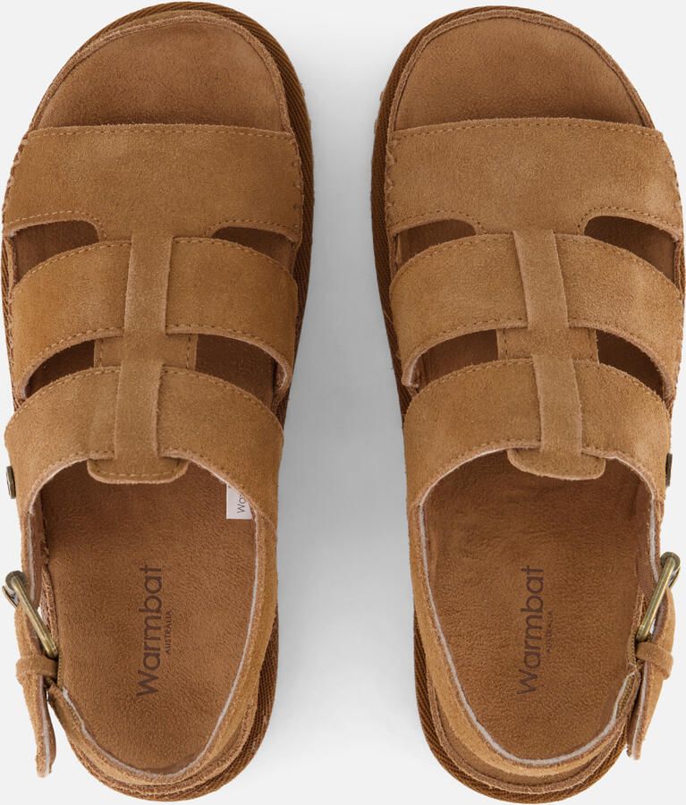 Warmbat Wenlock Suede Dames Sandalen Cognac - Foto 3