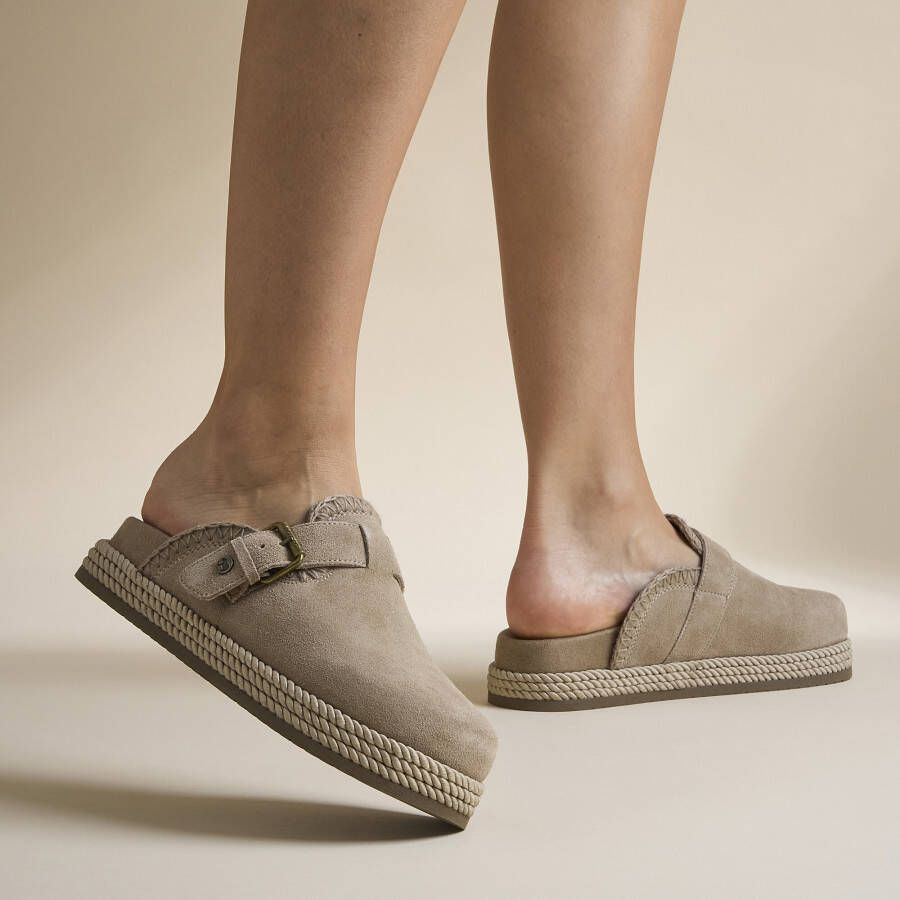 Warmbat Warrego Slippers beige Suede Dames