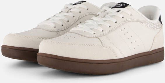 Woden Bjork Mix Sneakers wit Leer