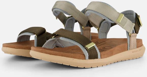 Woden Line Lite Sandalen bruin Textiel
