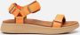 Woden Stijlvolle en Comfortabele Line Sandaal met Verstelbare Bandjes Orange Dames - Thumbnail 50