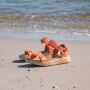 Woden Line Sandalen oranje Textiel Dames - Thumbnail 3