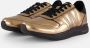 Woden Nicoline Metallic Sneakers goud Leer Dames - Thumbnail 2