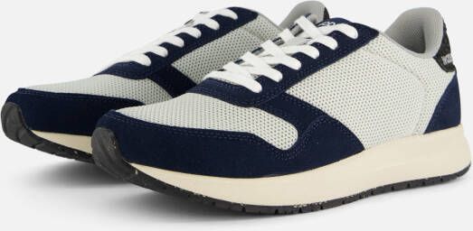 Woden Nicoline Sneakers blauw Textiel