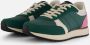 Woden Ronja Reflective Sneakers groen Leer Dames - Thumbnail 1