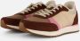 Woden Ronja bruin roze multi dames sneakers - Thumbnail 2