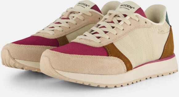 Woden Ronja Sneakers rood Textiel Dames