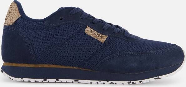 Woden Signe Sneakers blauw Suede