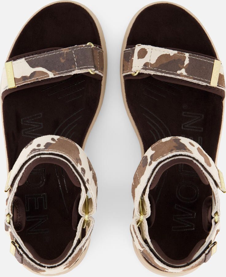 Woden Line Cow Sandalen beige Suede - Foto 3