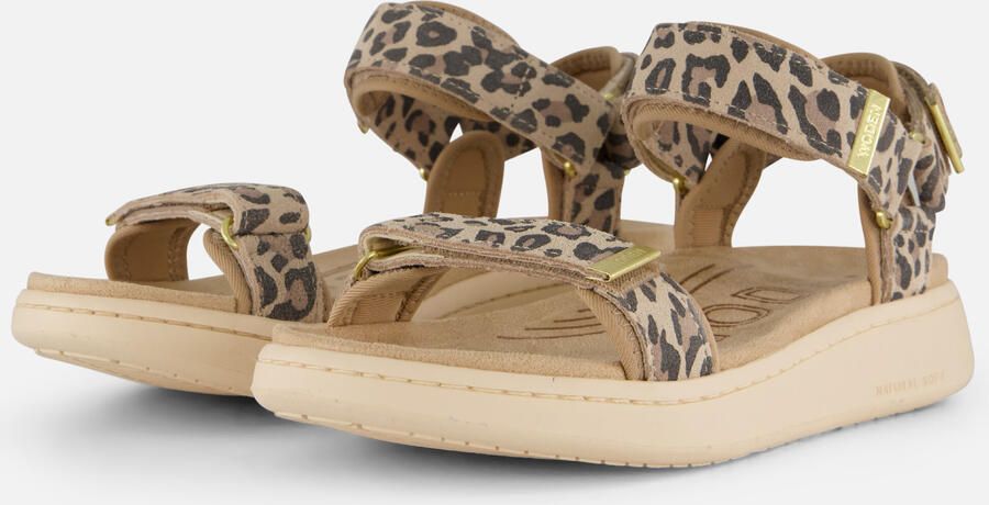 Woden Luipaard Suède Sandalen Multicolor Dames - Foto 9
