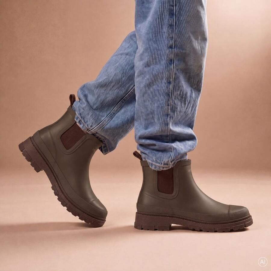 Woden Liv warm waterproof regenlaarzen bruin