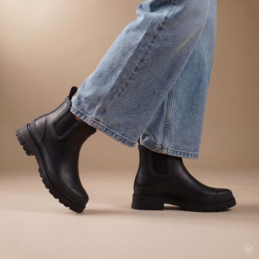 Woden Liv warm waterproof regenlaarzen zwart