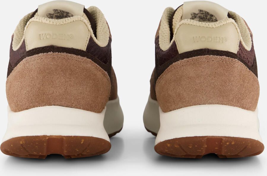 Woden Mathilde Runner suède sneakers bruin - Foto 4