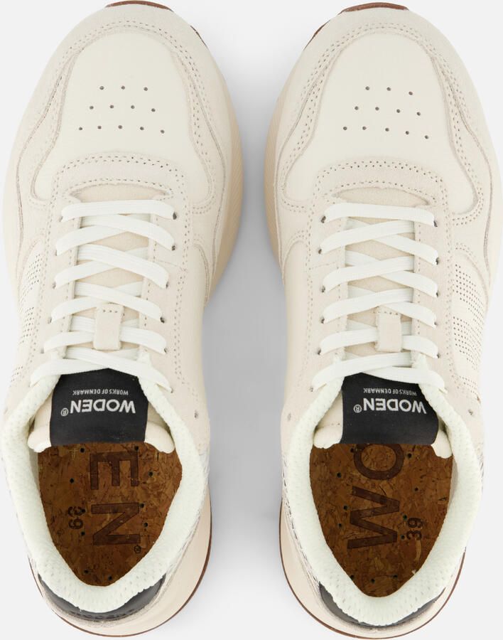 Woden Mathilde Runner Leather Sneakers Leren Sneaker Dames Wit - Foto 4