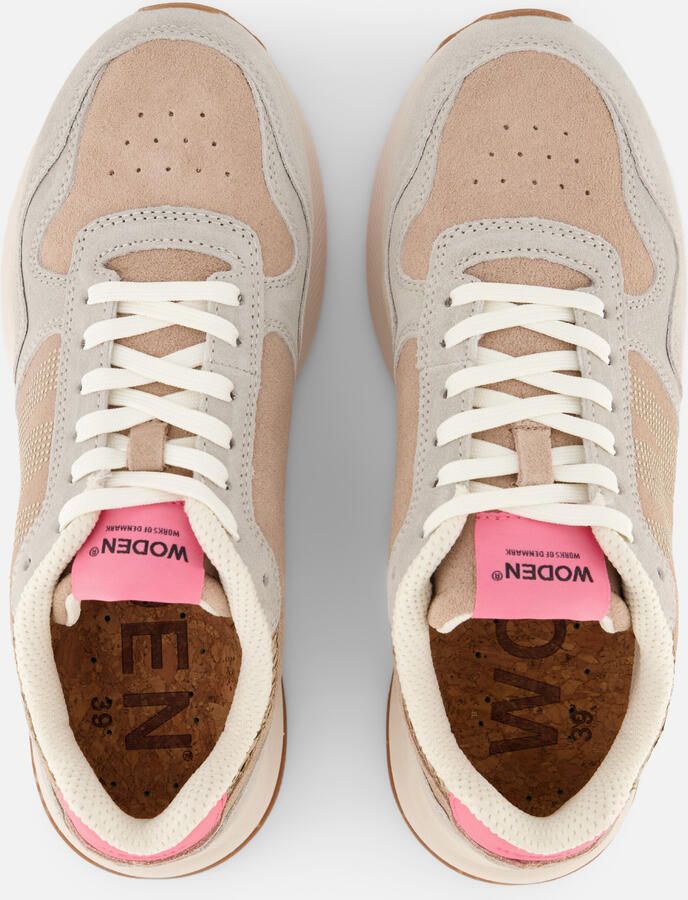 Woden Mathilde Runners Sneakers roze Suede - Foto 2