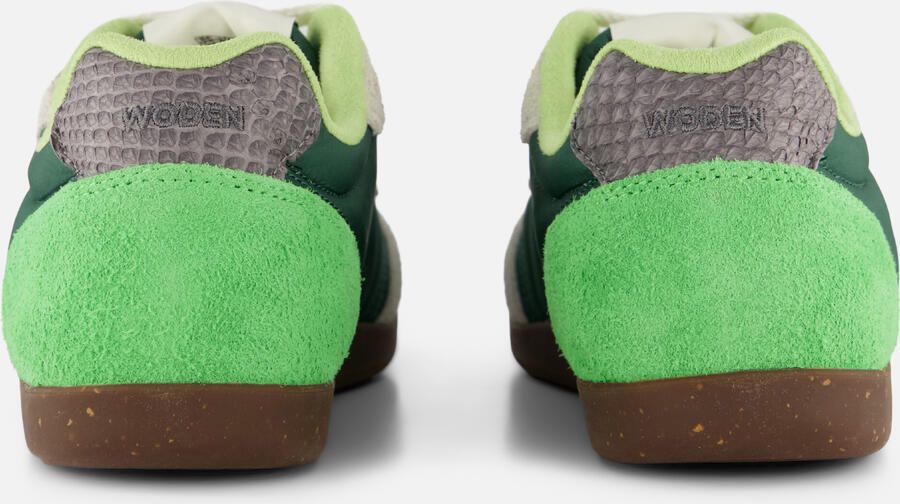 Woden Nanna Sneakers groen Leer - Foto 3