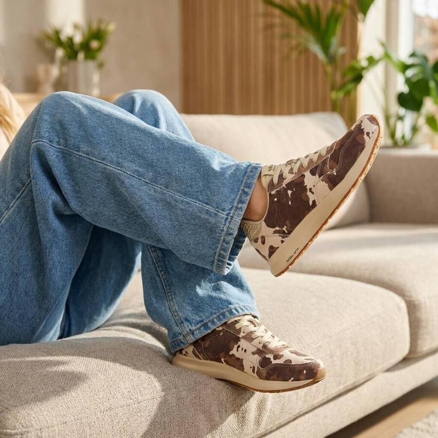 Woden Nicoline Cow Sneakers beige Suede - Foto 2