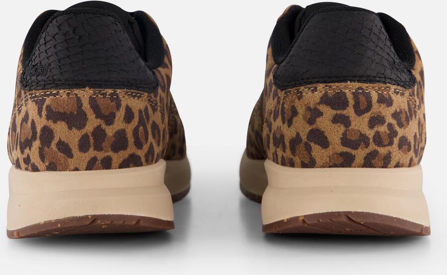 Woden Nicoline Leo suède sneakers panterprint bruin zwart - Foto 3