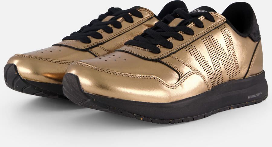 Woden Nicoline Metallic Sneakers goud Leer Dames - Foto 5