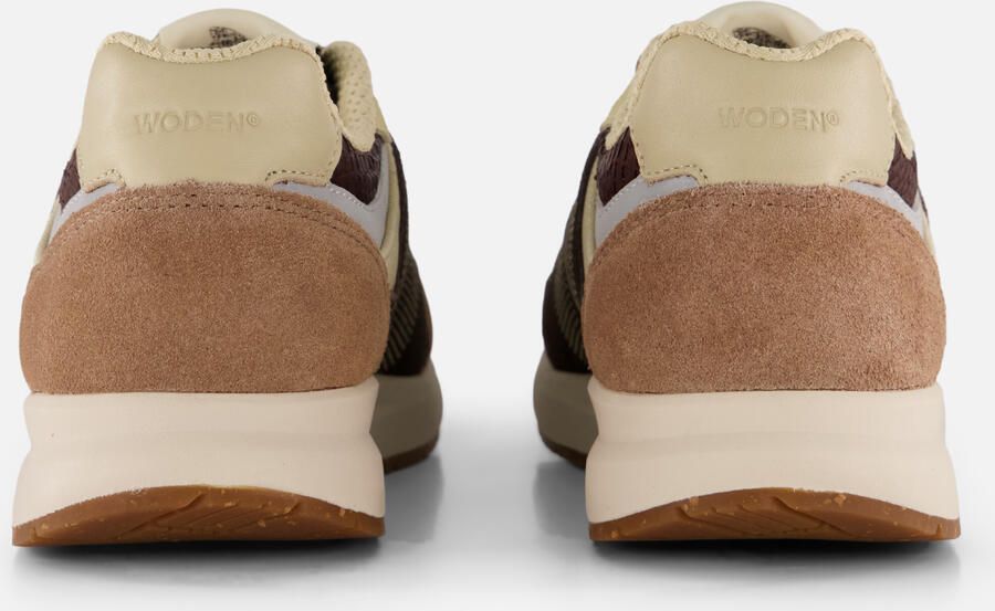 Woden Rigmor Open Mesh leren sneakers donkerbruin - Foto 6