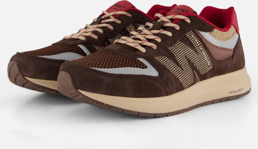 Woden Rigmor Open Mesh Sneakers bruin